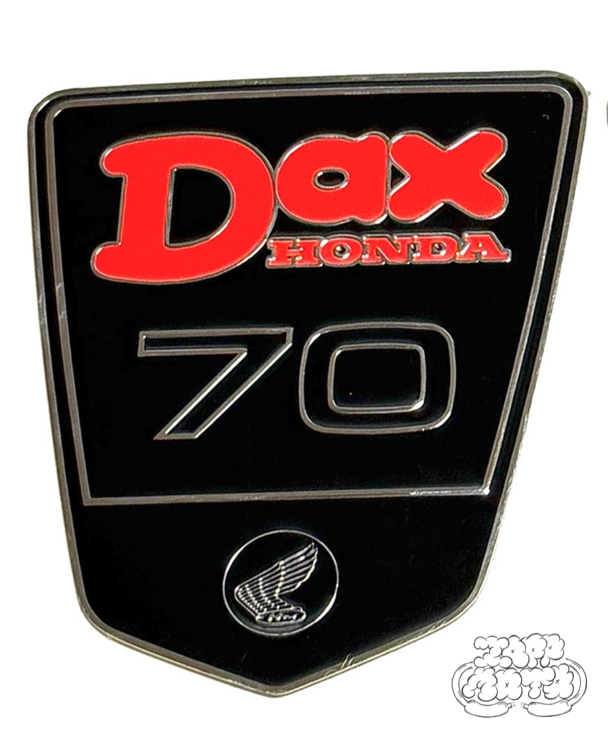 ダックス用　アルミ削り出しサイドエンブレム Yahoo!オークション - ダックス125 dax125 サイドエンブレム